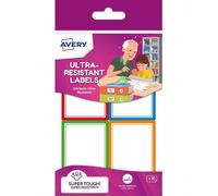 Avery RES16-UK Étiquette auto-adhésive Rectangle Durable Multicolore 16 pièce(s)