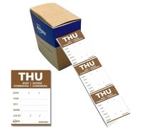 Avery Rouleau de 500 Etiquettes "JEUDI" avec détails - 40x56mm - Amovibles (DLDTHUREV-500)