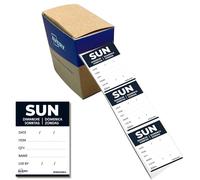 Avery Rouleau de 500 Etiquettes "DIMANCHE" avec détails - 40x56mm - Amovibles (DLDSUNREV-500)