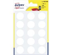 AVERY - 105 pastilles Planche A6, Blanc, 19 mm