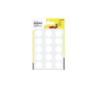 Avery Sachet De 105 Pastilles Ø19 Mm. Ecriture Manuelle. Coloris Blanc.