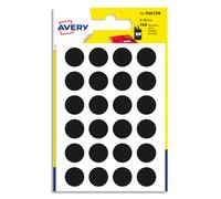 AVERY Sachet de 168 pastilles d15 mm. Ecriture manuelle. Coloris Noir