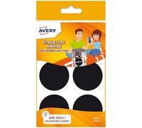 AVERY - Sachet de 30 étiquettes rondes ardoise, Diamètre 48mm.