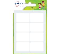 AVERY - Sachet de 48 étiquettes multi-usages. Format 24 x 35 mm.