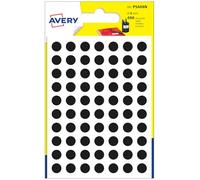 Avery Pastilles PSA08N 490 Noir Ø 8 mm