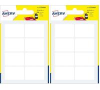 AVERY - Sachet de 56 étiquettes autocollantes. Format 24 x 35 mm. (Lot de 2)