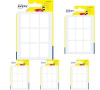AVERY - Sachet de 72 étiquettes autocollantes, Format 20 x 32 mm (Lot de 5)