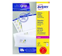 Avery Étiquettes d'adresse auto-adhésives pour imprimantes laser 12 étiquettes par feuille A4