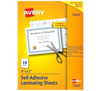 Avery Self-Adhesive Laminating Sheets