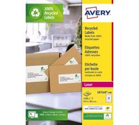 Avery Self Adhesive Recycled Address Mailing Labels, Laser Printers, 21 Labels P