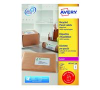 Avery Self Adhesive Recycled Parcel Shipping Labels, Laser Printers, 8 Labels Pe