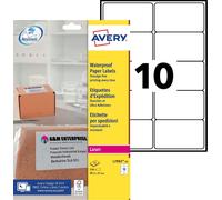 Avery Self Adhesive Waterproof Parcel Mailing Labels, Laser Printers, 25 Labels