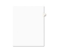 Avery-style Juridique Side Tab Intercalaires, One-tab, Titre E, Lettre, Blanc, 25/Lot, vendu par 25 chaque