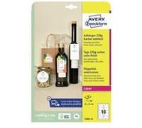 Avery T2002-10 étiquette d'adresse Blanc Etiquette non-adhésive G