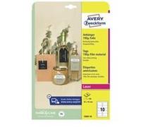 Avery T3001-10 étiquette d'adresse Blanc Etiquette non-adhésive Blanc G