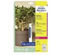 Avery T3007-10 étiquette non-adhésive 110 pièce(s) Blanc Rectangle Blanc G