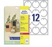 Avery-Zweckform T3004-10 Étiquettes pour pendentif Ø 60 mm Polyester blanc 120 pc(s) colle tempora