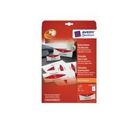 Avery Cartes chevalet blanc 45 x 120 mm 190 g/m² 40 cartes (10 feuilles x 4 invitations)