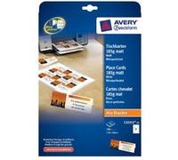 Avery Tent Card C32253 - Blanc - 40 x 110 mm 100 unités (25 feuille(s) x 4) cartes d'invitation G