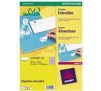 AVERY tiquettes multi-usages enlevables, 210 x 297 mm