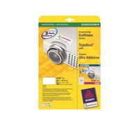 Avery TripleBond Labels L6140 - Adhésif permanent - blanc - 25.4 x 45.7 mm 800 étiquette(s) (20 feuille(s) x 40 étiquettes