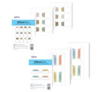 Avery Ultra Tabs Bundle, numéros chic 1 à 12 et onglets de planification, mini onglets de 2,5 x 3,8 cm et onglets de marge de 6,3 x 2,5 cm, impression recto-verso, 60 onglets adhésifs (74901)