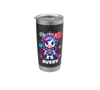 Avery Unicorn Space Astronaute Gobelet isotherme en acier inoxydable double paroi
