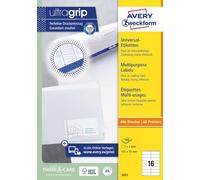 Avery Universal Labels, White 105x35mm, 1600 Pezzi