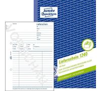 Avery Zweckform 1240, Bon de livraison, A5, papier recyclé, avec papier bleu, 100 feuilles