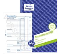 Avery Zweckform 1265, Rapport de caisse recyclé, A5, recyclé, 50 originaux