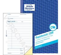 Avery Zweckform 1306, Rapport de régie, A5, avec papier bleu, 2x50 feuilles