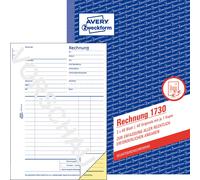 Avery Dennison Zweckform facture livre Premier et deuxième Page Imprimé non-carbon Papier A5 2 x 40 pages (texte allemand)
