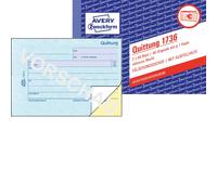 Avery Zweckform 1736 Receipt Pad German Language Pack of 1 Weiß