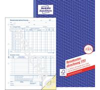 Avery Zweckform® 1751 1751 Fiche de frais de déplacement - A4, 2x40 feuilles, SD, pour une facturation hebdomadaire