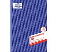Avery Zweckform 1768 Caisse de facturation (A4, avec TVA Colonne, 2 x 40 feuilles) Blanc/Jaune