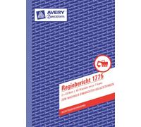 Avery Zweckform 1775 réalisateur Rapport (A5, autocopiant, 2 x 40 feuilles) Blanc/Jaune