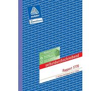 Avery Zweckform 1776 Rapport (A5, autocopiant, 2 x 40 feuilles) Blanc/Jaune