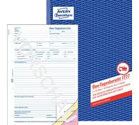 Avery Zweckform 1777, Rapport journalier de chantier, A4, autocopiant, 3x40 feuilles