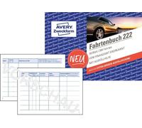 Avery Zweckform 222-10 Carnet de route, A6 horizontal, blanc, pack de 10