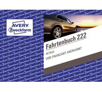 Avery Zweckform® 222 Carnet de route - A6 horizontal, justificatif fiscal des kilomètres, 40 feuilles, blanc