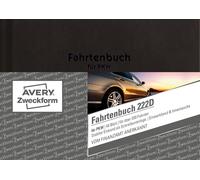 Avery Zweckform® 222D 222D Carnet de route - A6, justificatif fiscal de kilométrage, 48 feuilles, blanc