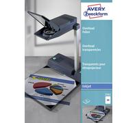 Avery-Zweckform 2502 Transparent pour rétroprojecteur A4 imprimante à jet d'encre transparent 50 pc(s)