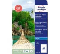 Avery Zweckform 2559-20 Papier photo jet d'encre premium, DIN A4, couché une face - satiné, 250 g/m², 20 feuilles