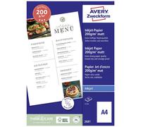 Avery-Zweckform 2681 2681 Papier d'impression à jet d'encre DIN A4 200 g/m² 50 feuille(s) imprimable