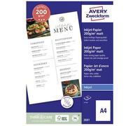 Avery-Zweckform 2681 2681 Papier d'impression à jet d'encre DIN A4 200 g/m² 50 feuille(s) imprimable des deux côtés