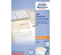 Avery Zweckform 2817 Überweisung/Formulaire de bordereau de paiement pour imprim