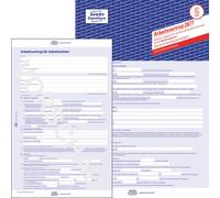 Avery Zweckform 2877, Contrat de travail, pour salariés, A4, 5 pages avec copie carbone, autocopiant
