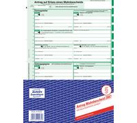 Avery Zweckform® 2887 Avis de mise en demeure, DIN A4, autocopiant, 1 jeu, vert