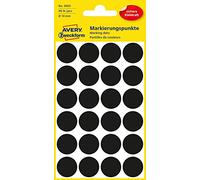 AVERY Zweckform - pastilles adhésives, diamètre 18mm, noir contenu: 96 étiquettes -3003