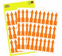 Avery Zweckform 3008, Étiquettes de format spécial, 39 x 9 mm, 63 étiquettes / 3 feuilles, orange vif